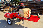 The TW-6 Log Splitter is Capable of Handling Very Large Logs